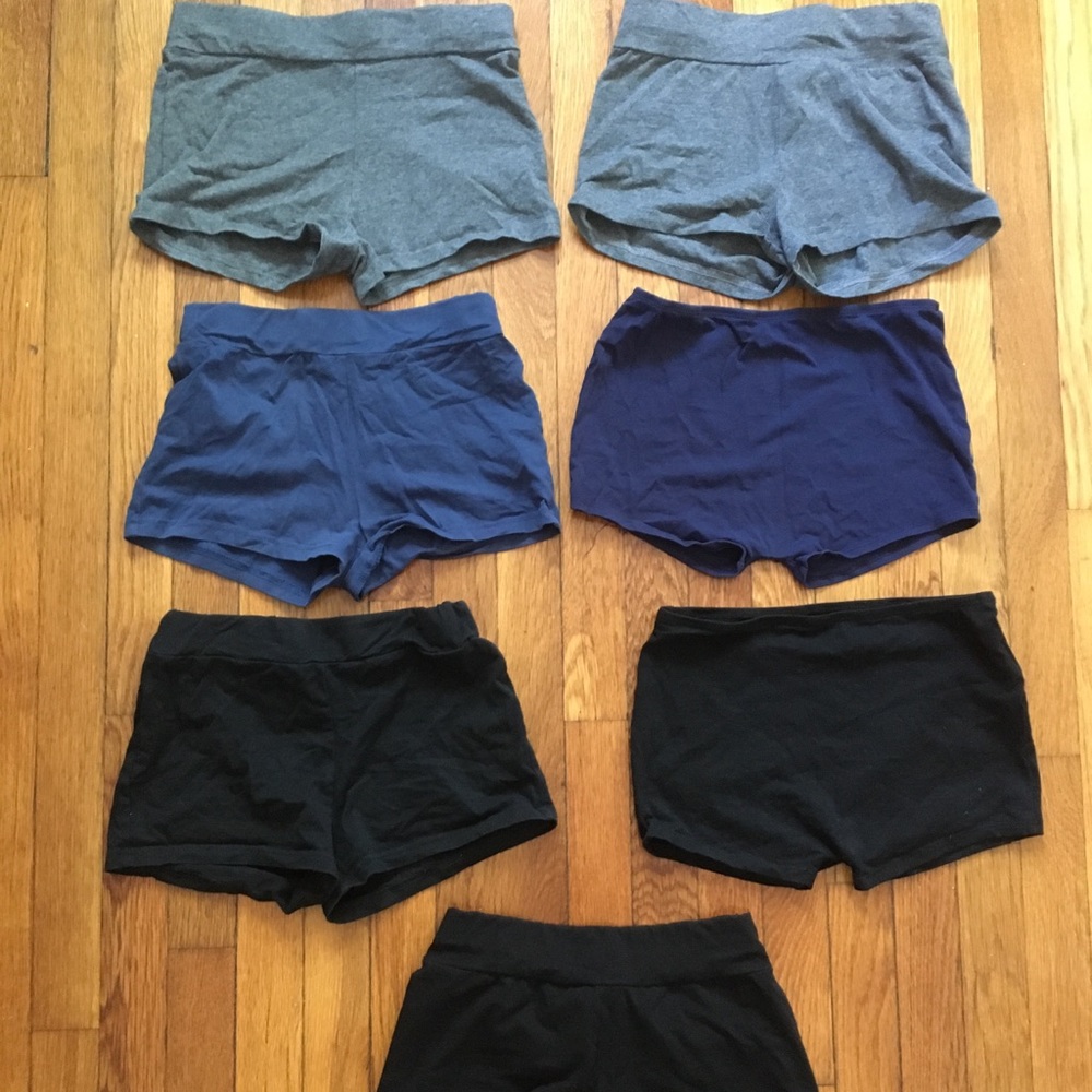 Bundle of 8 Pairs of Cotton Spandex Shorts